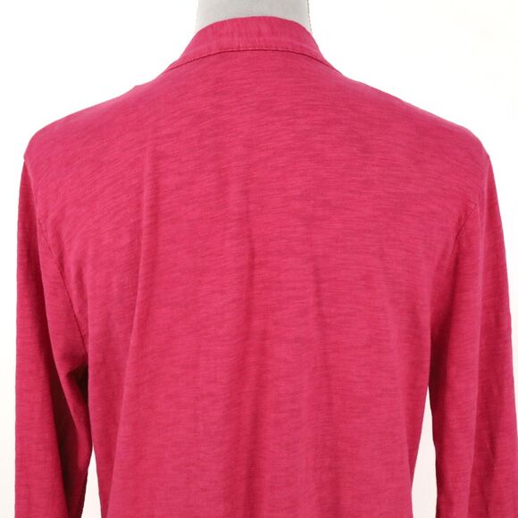 Cielo Sweater Womens Medium Pink Cardigan Stretch Knit Open Pockets Coastal - Picture 8 of 12